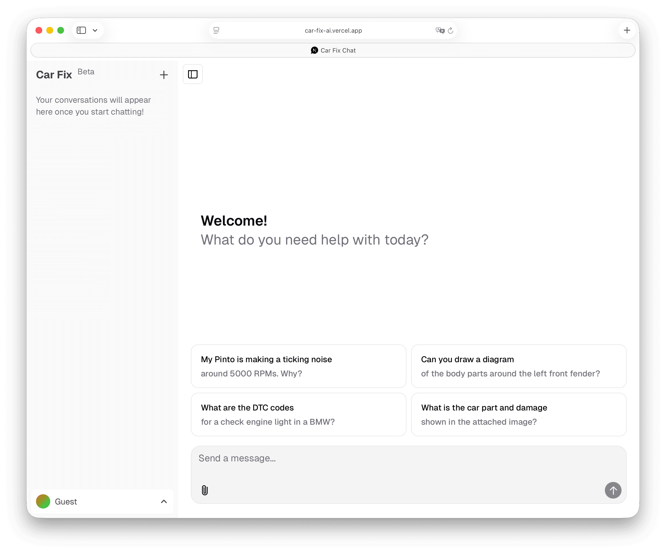 Car project showcase